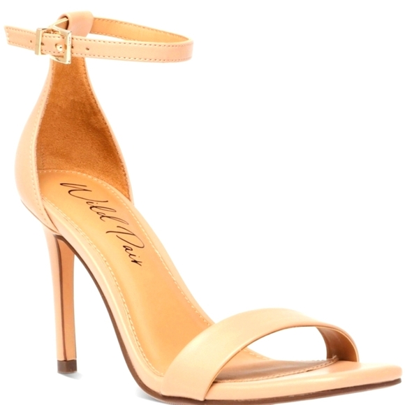 Bethie Two-Piece Tan Dress Sandals, Wild Pair Size 9.5 Cream - Picture 5 of 6